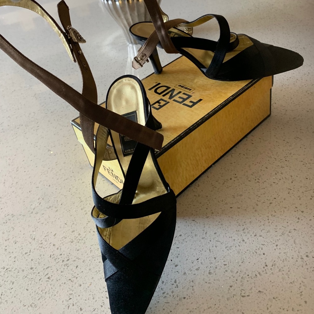 Fendi sexy ankle strap shoe